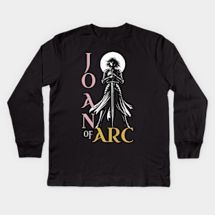 Joan of Arc Outstanding Silhouette Kids Long Sleeve T-Shirt